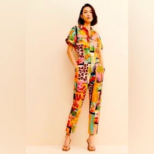 Farm Rio Canvas Jumpsuit